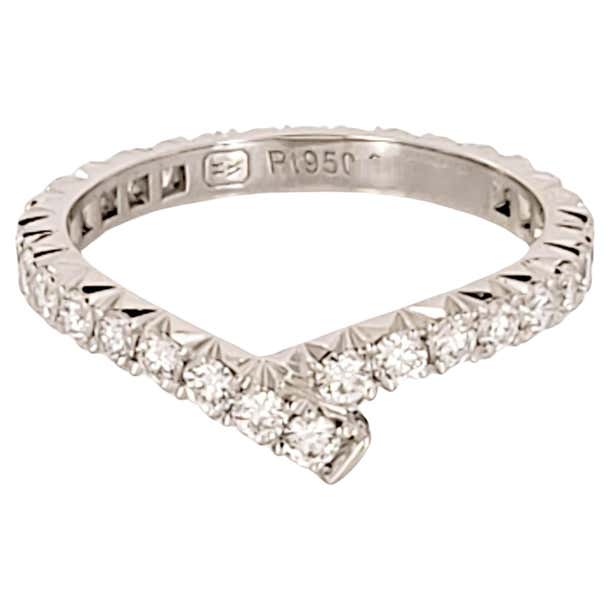 Harry Winston Ribbon Diamond Wedding Band Size 6.25 For Sale at 1stDibs ...