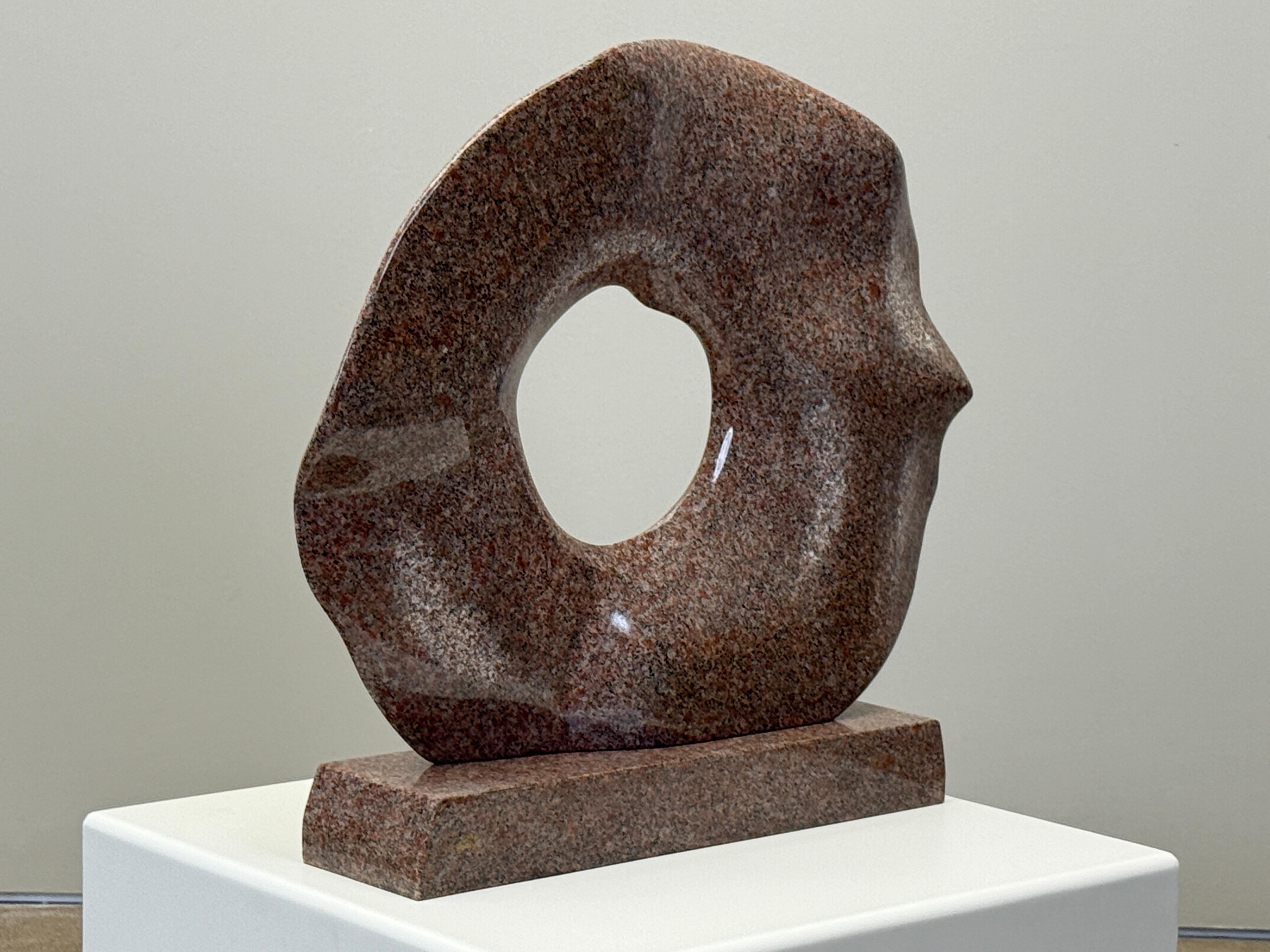 'Ribbon Disc' Granite Sculpture by Robert Winslow For Sale 4