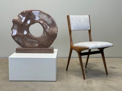 'Ribbon Disc' Granite Sculpture by Robert Winslow