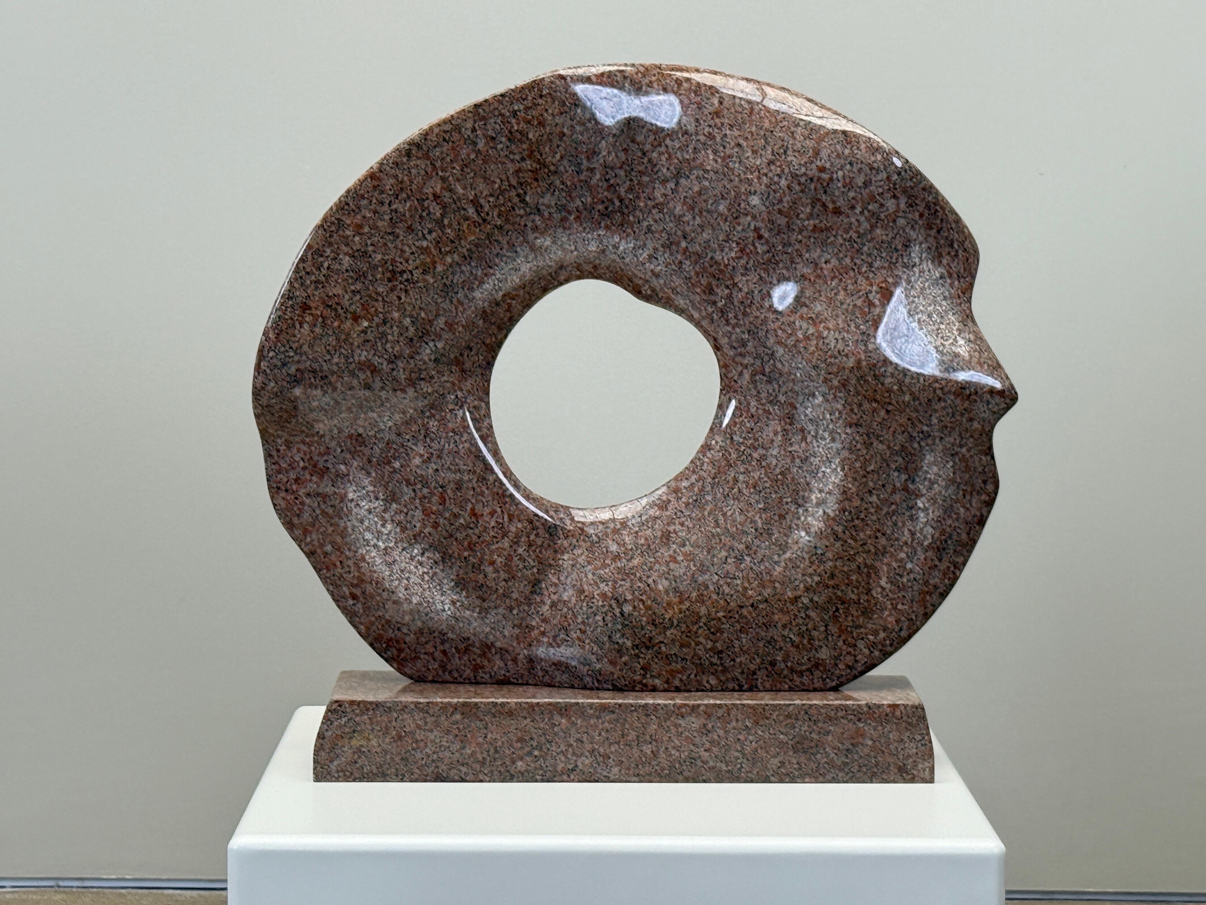 'Ribbon Disc' Granite Sculpture by Robert Winslow For Sale 2