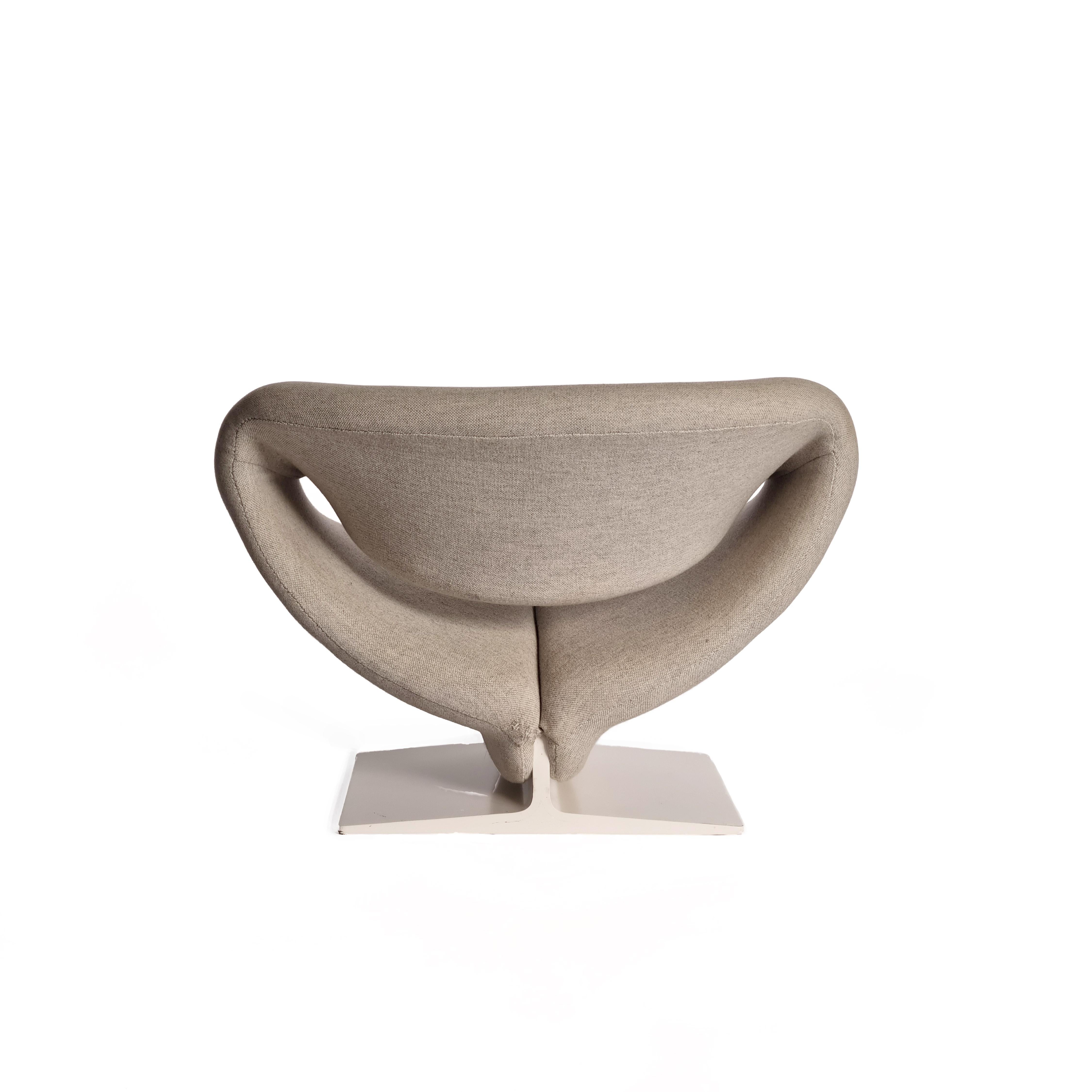 Acciaio Sedia Ribbon Easy Chair di Pierre Paulin per Artifort, anni '70 (2 disponibili) in vendita