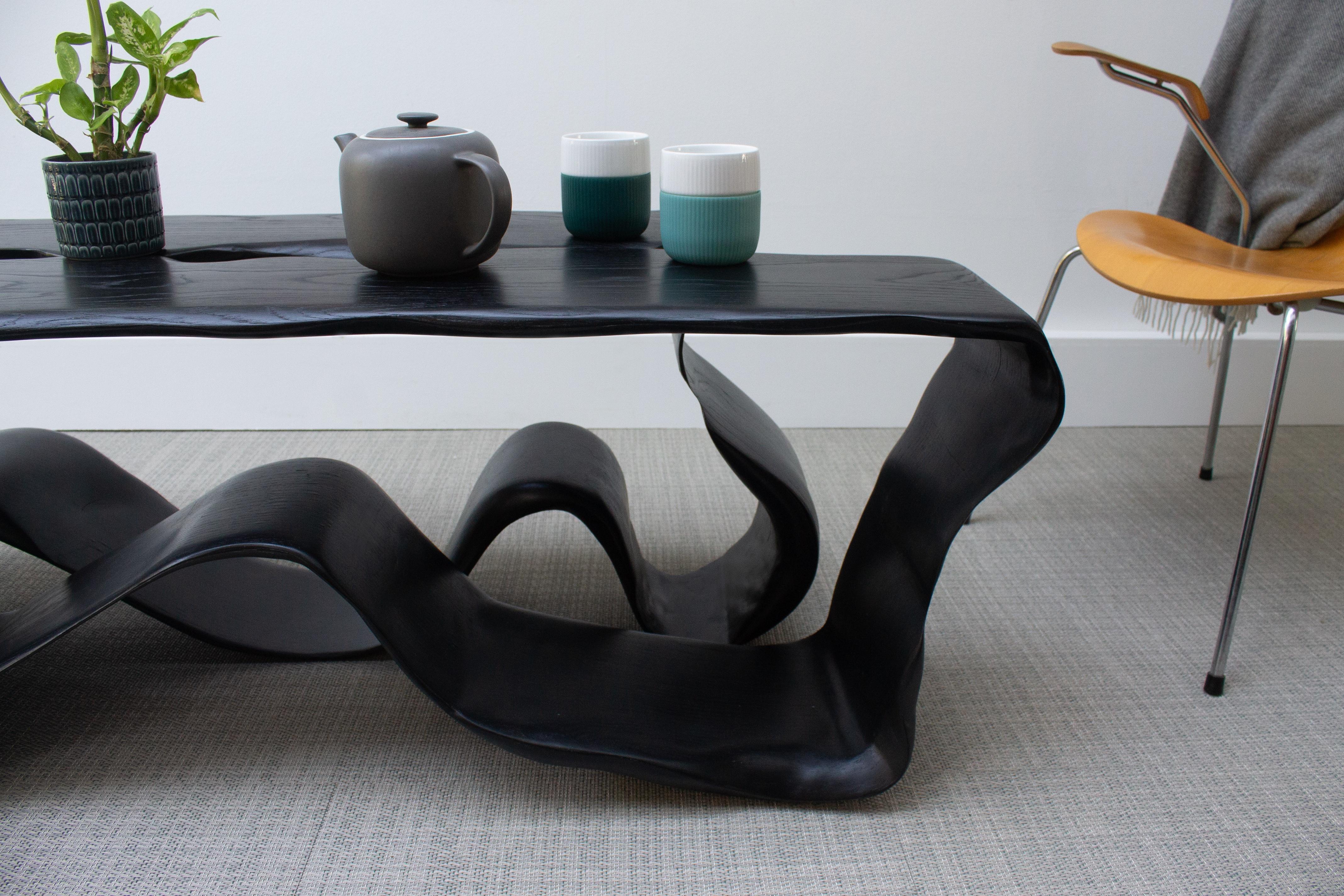 Organic Modern Ribbon Low Table For Sale