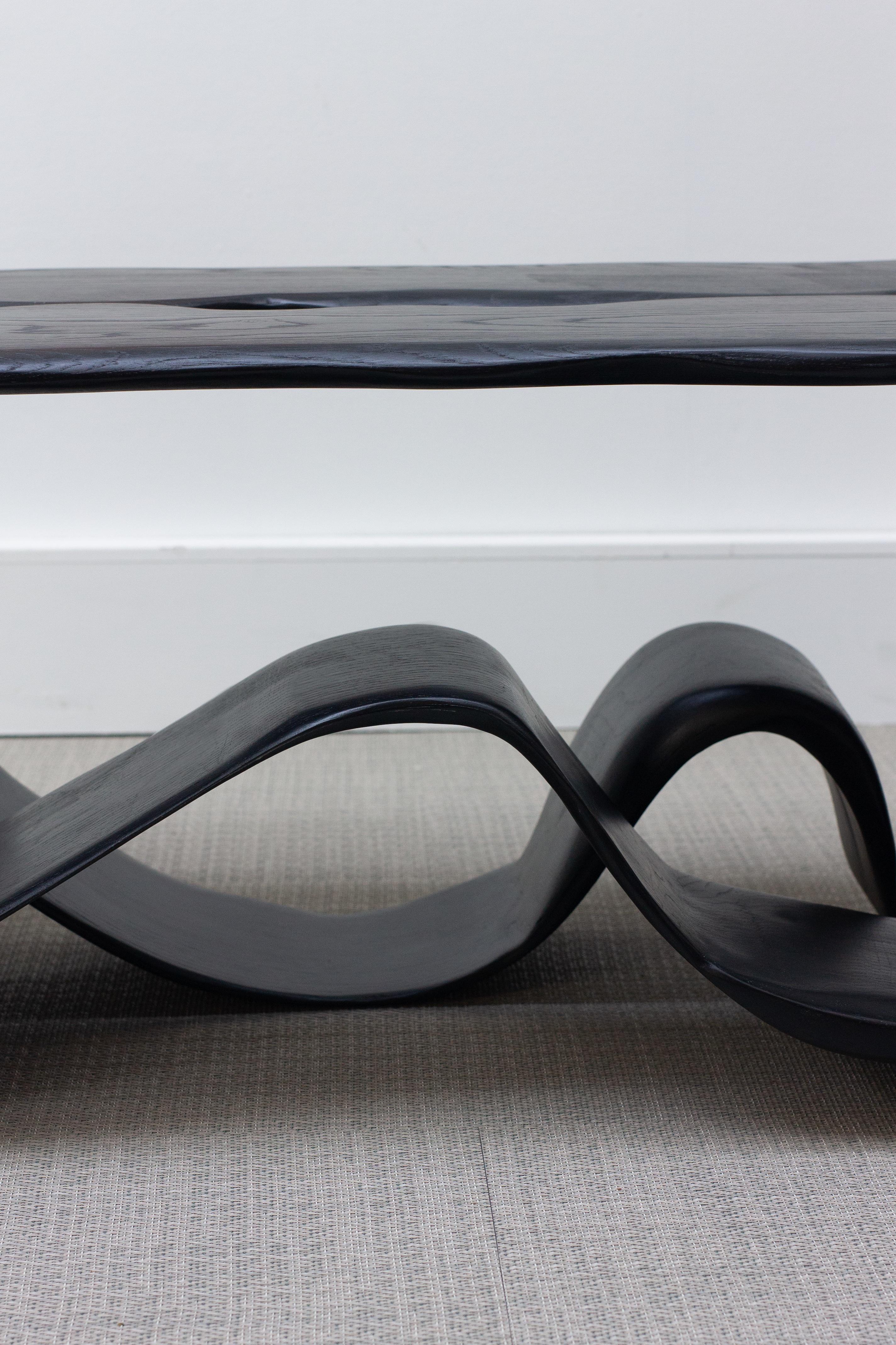 Contemporary Ribbon Low Table For Sale