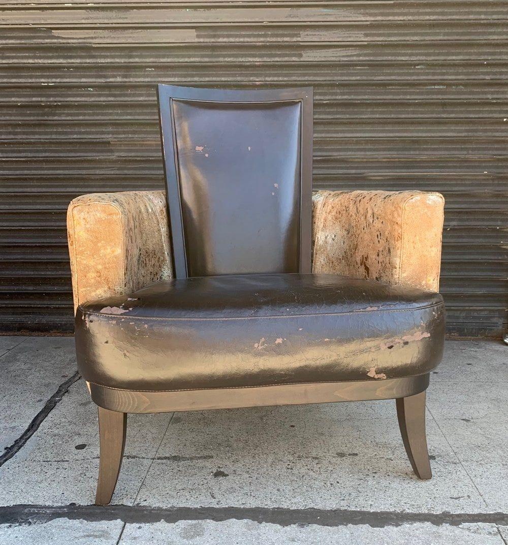Moderne Chaise d'appoint à ruban par Stone International en vente