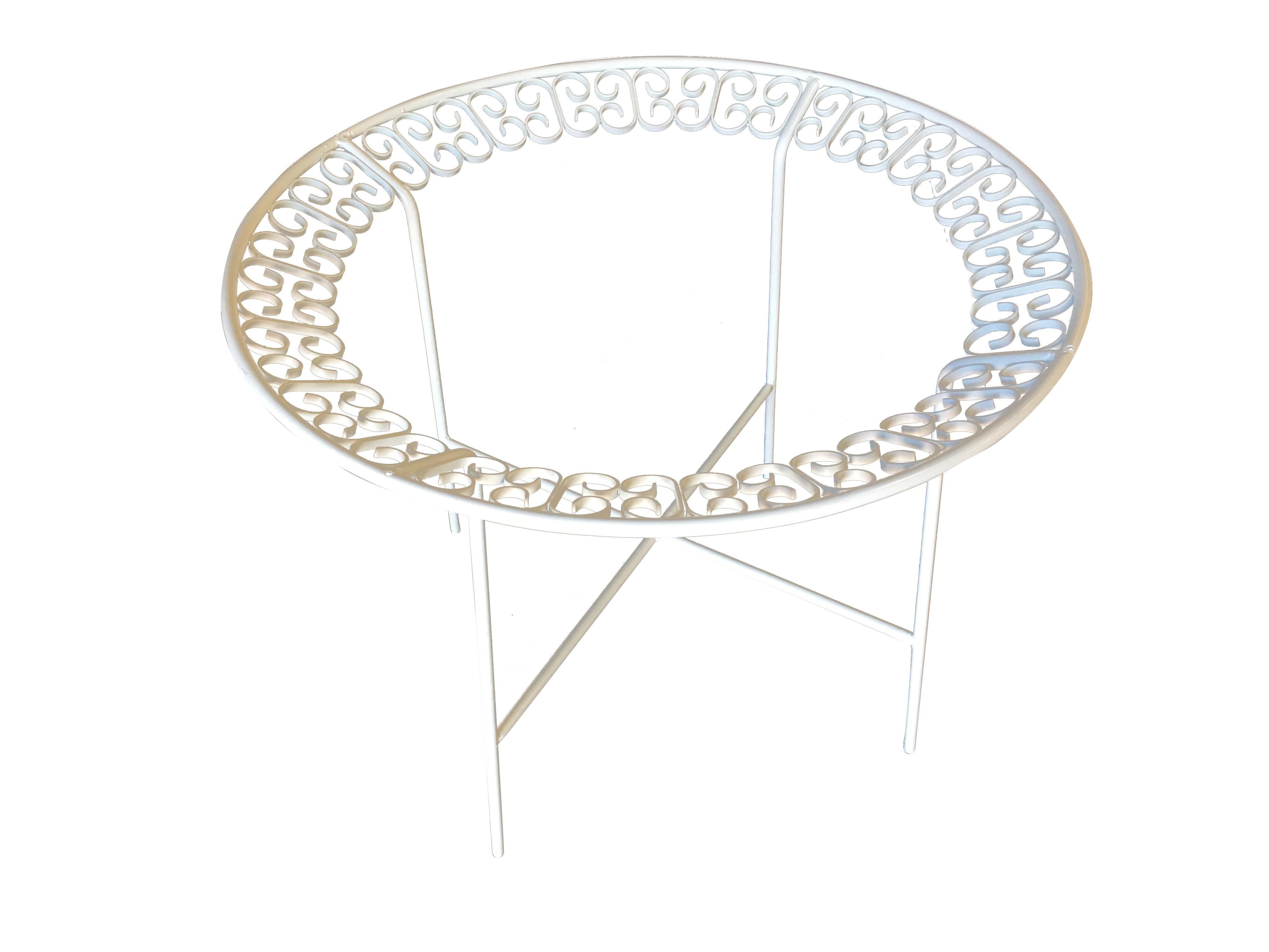 Mid-Century Modern Ribbon Patio/Outdoor Picnic Table by Maurizio Tempestini for Salterini
