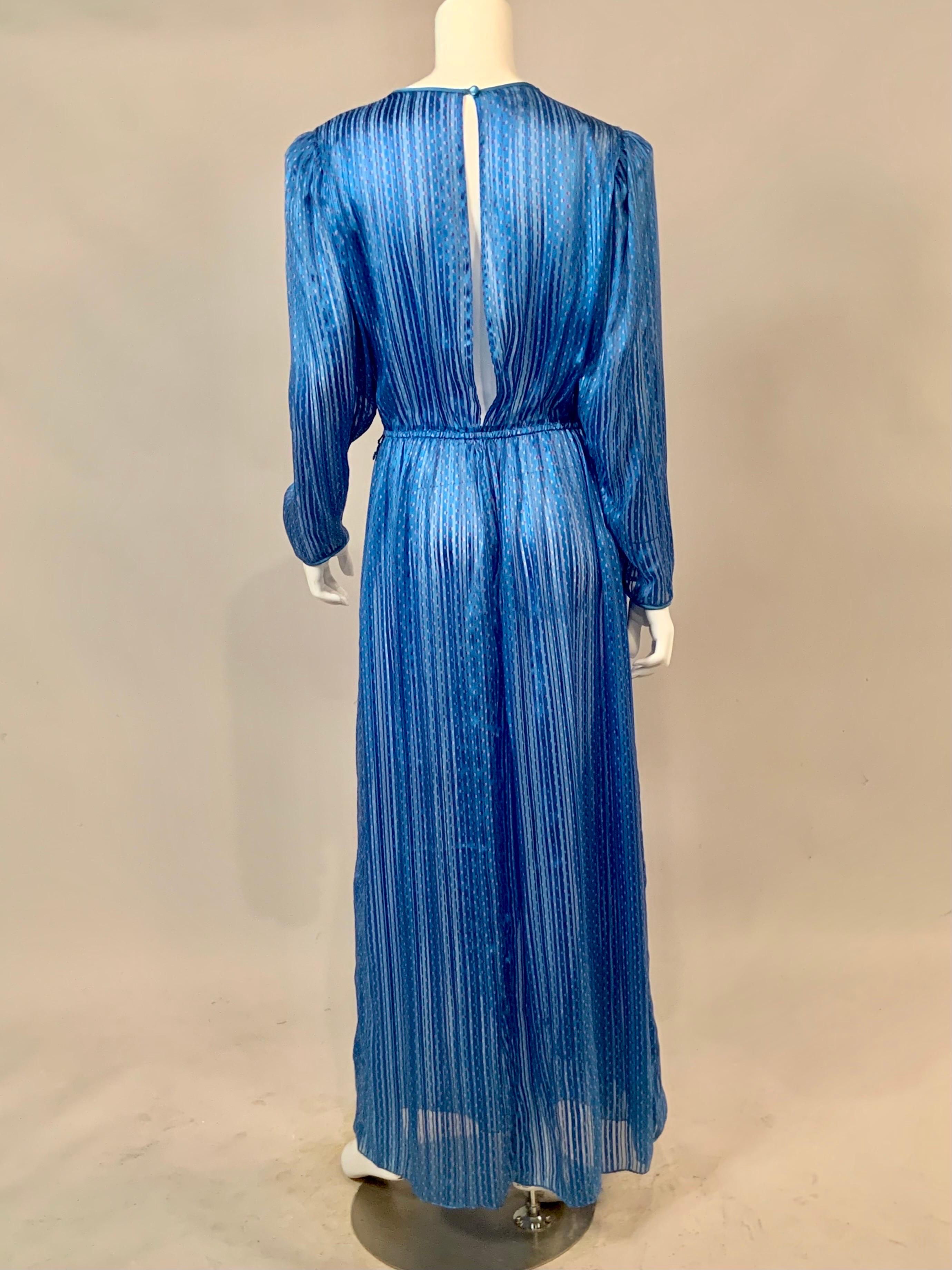 Ribbon Print Silk Dress Retailed by Neiman Marcus For Sale 2
