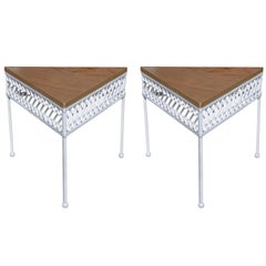 Ribbon Side Tables by Maurizio Tempestini for Salterini, Pair