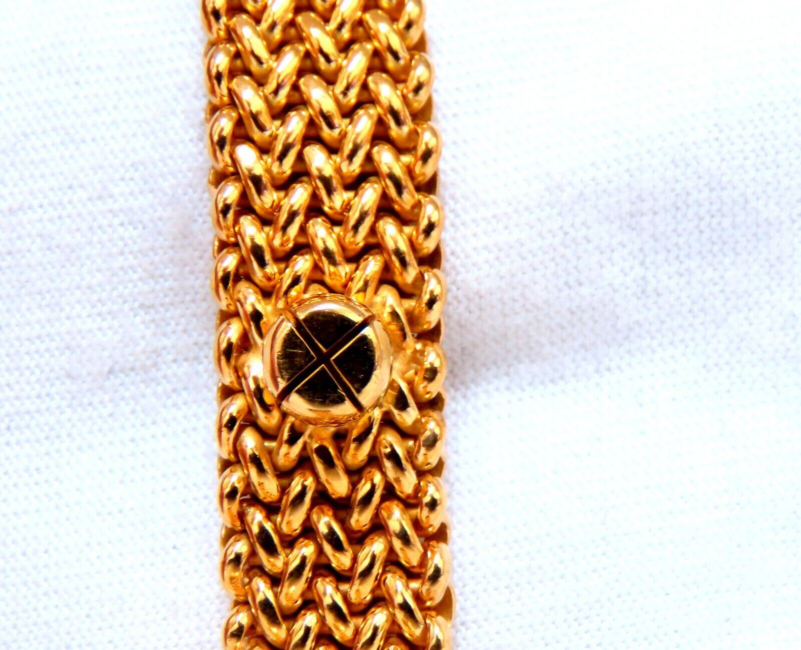 Schleifenband Wickel Schwere Kette mit acht Kabeln Glieder Rubin Diamant Halskette 14k 105 Gramm im Zustand „Neu“ im Angebot in New York, NY