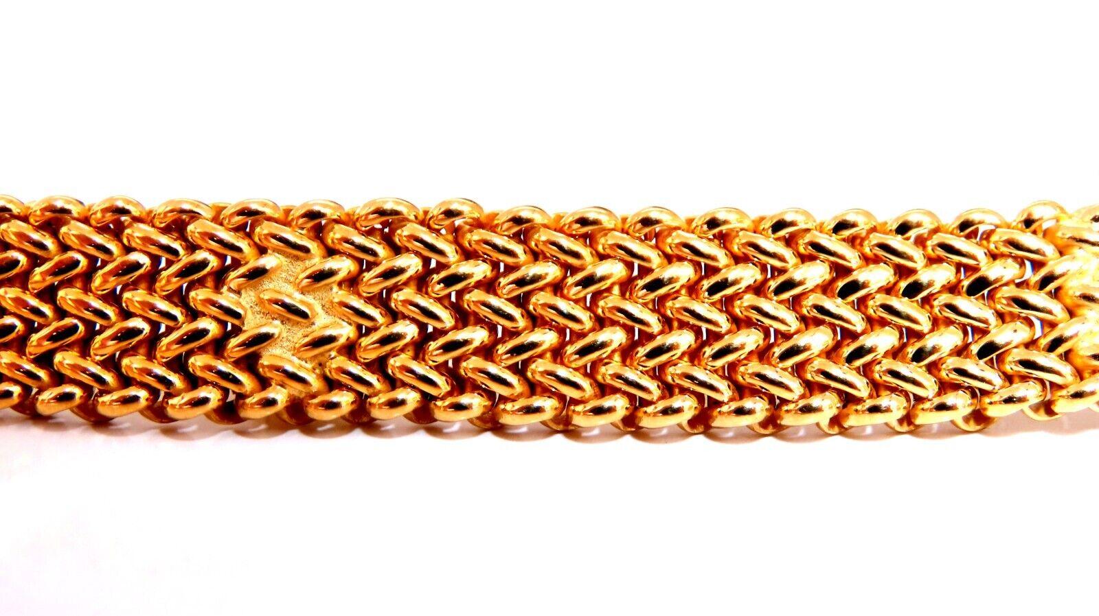 Schleifenband Wickel Schwere Kette mit acht Kabeln Glieder Rubin Diamant Halskette 14k 105 Gramm im Angebot 1