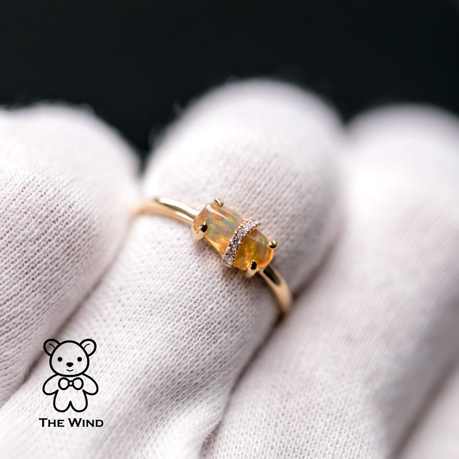 Ribbon Wrapped Mexican Fire Opal Diamond Engagement Wedding Ring 18K Yellow Gold.


Free Domestic USPS First Class Shipping! Free Gift Bag or Box with every order!

Opal—the queen of gemstones, is one of the most beautiful gemstones in the world.