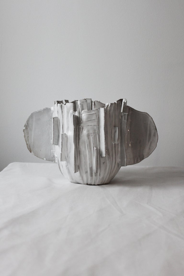 Ribbonear ceramic vase by Lava Studio Ceramics
Unique, 2020
Materials: Glazed stoneware
Dimensions: H 25 cm x D 18-20-40 cm

Lava ceramics is a collective studio based in Athens.