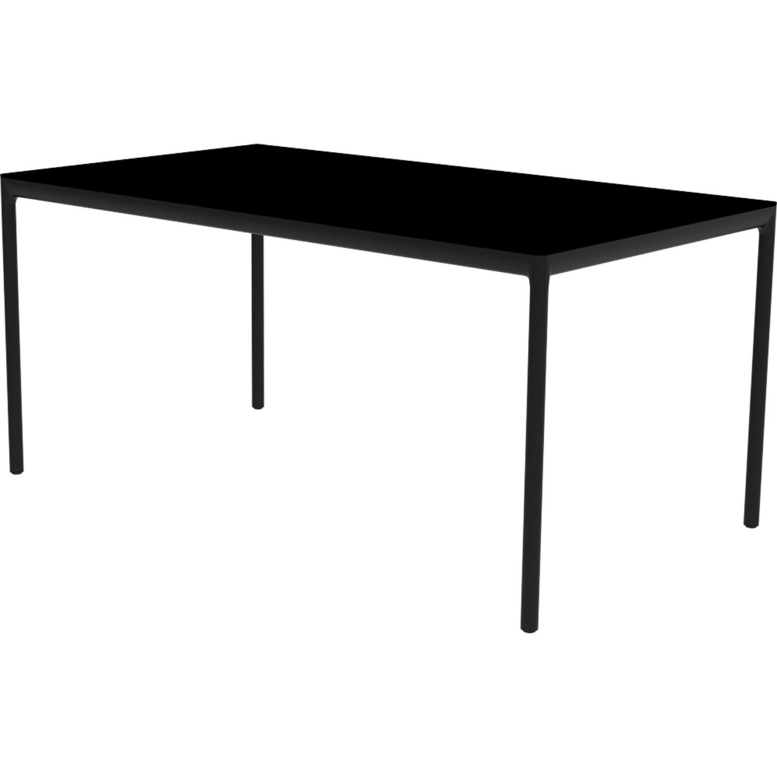 Ribbons Black 160 Coffee Table by MOWEE.
Dimensions: D90 x W160 x H75 cm.
Material: Aluminum and HPL top.
Weight: 21 kg.
Also available in different colors and finishes. (HPL Black Edge or Neolith top).

An unmistakable collection for its beauty and