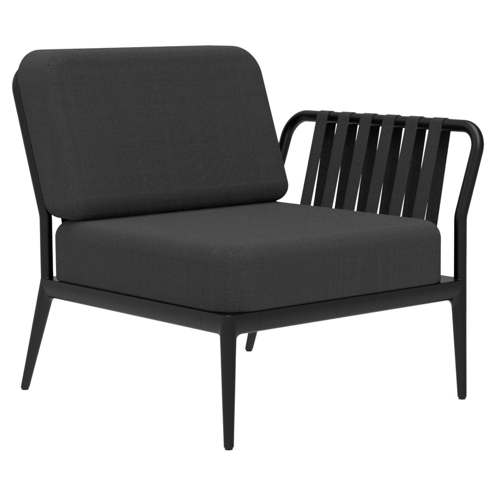 Ribbons Black Double Left Modular Sofa by Mowee For Sale at 1stDibs