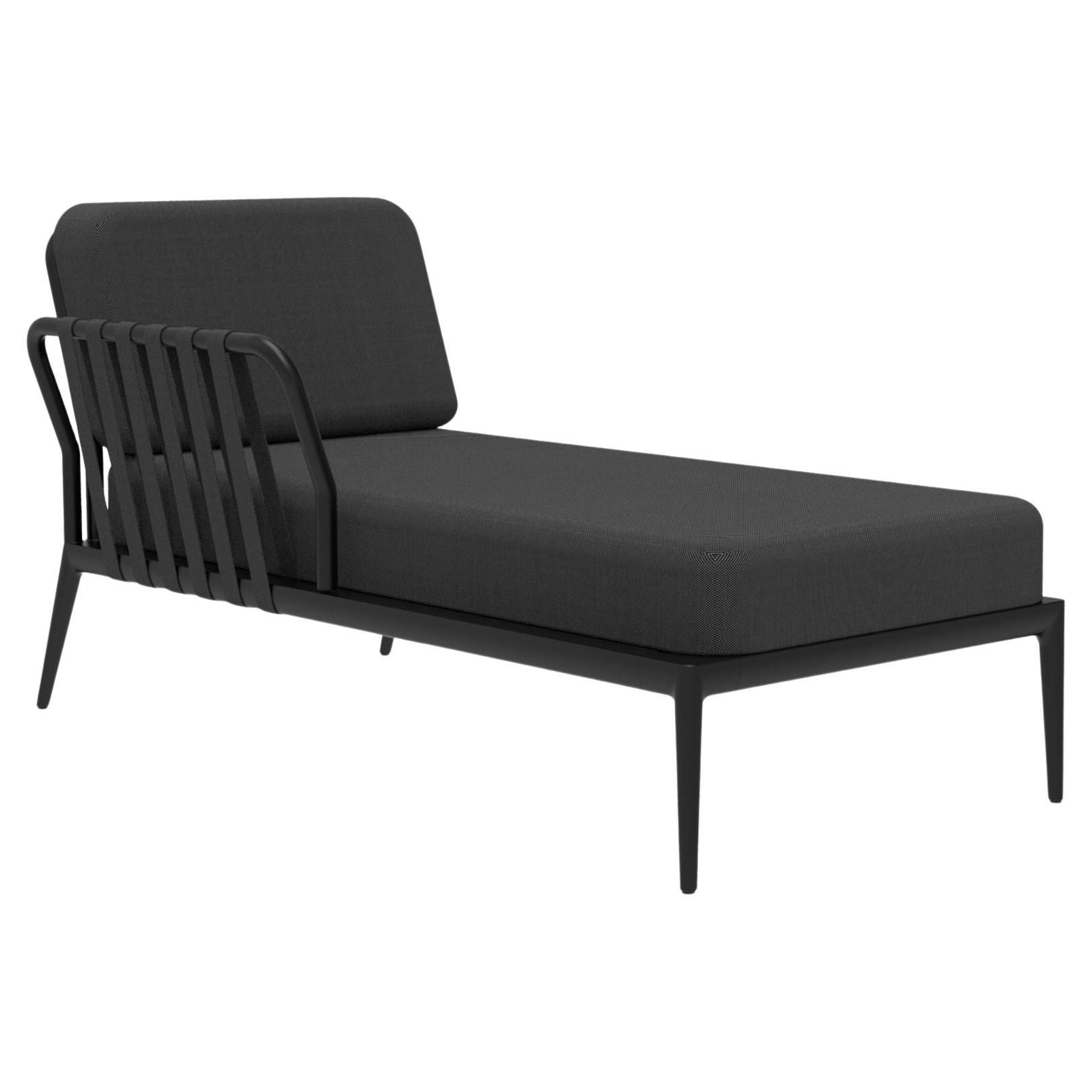 Ribbons Black Right Chaise Longue by MOWEE For Sale