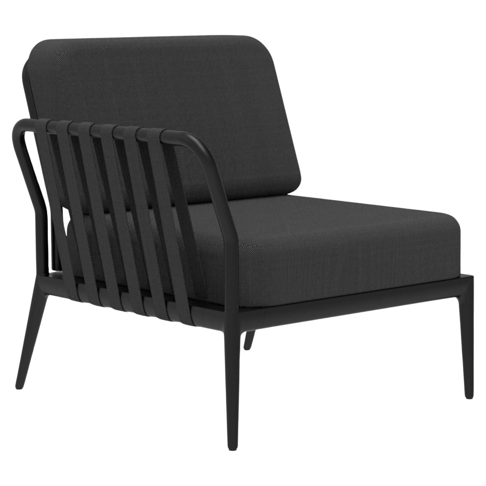 Ribbons Black Right Modular Sofa by Mowee For Sale