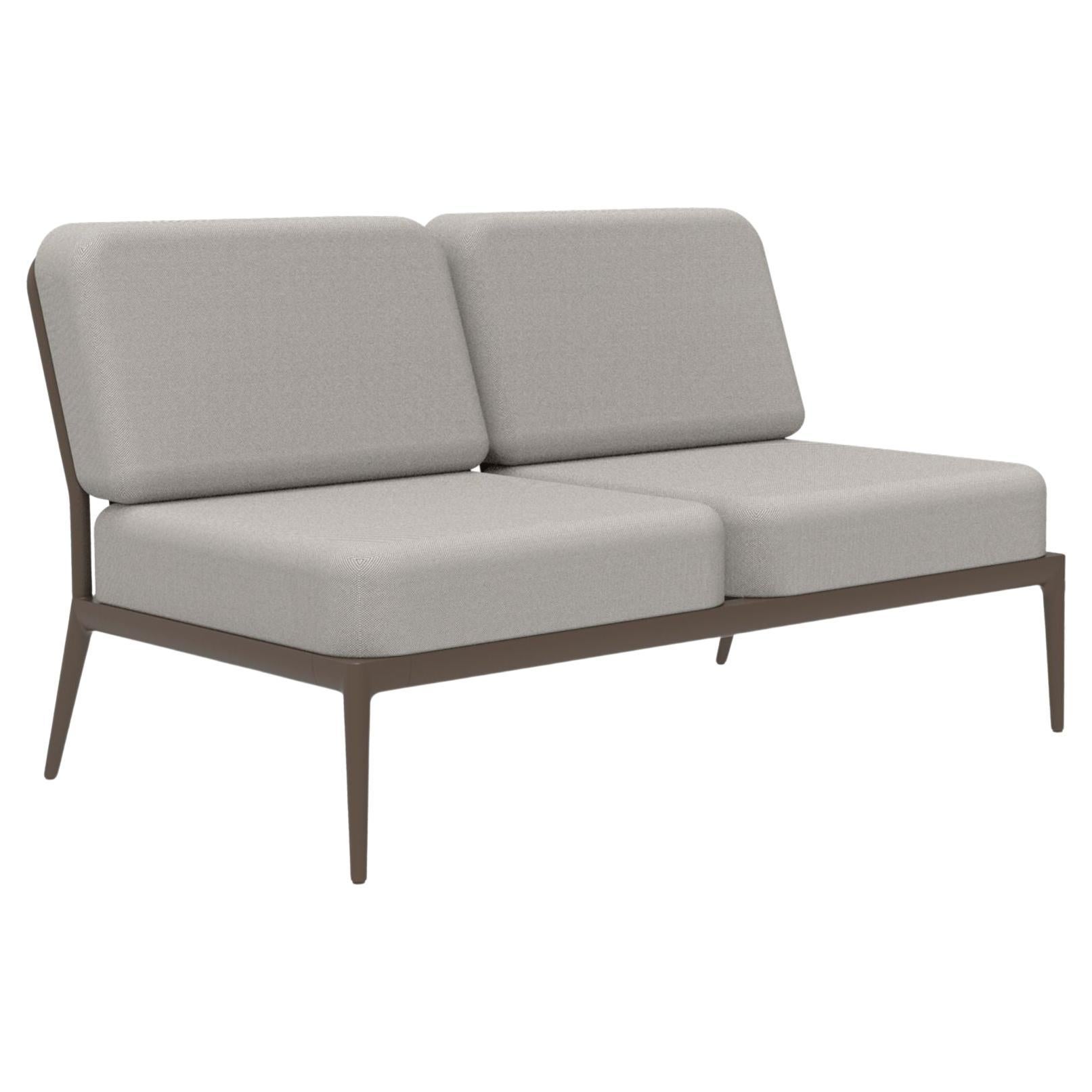 Ribbons Bronze Double Central Modular Sofa by MOWEE For Sale