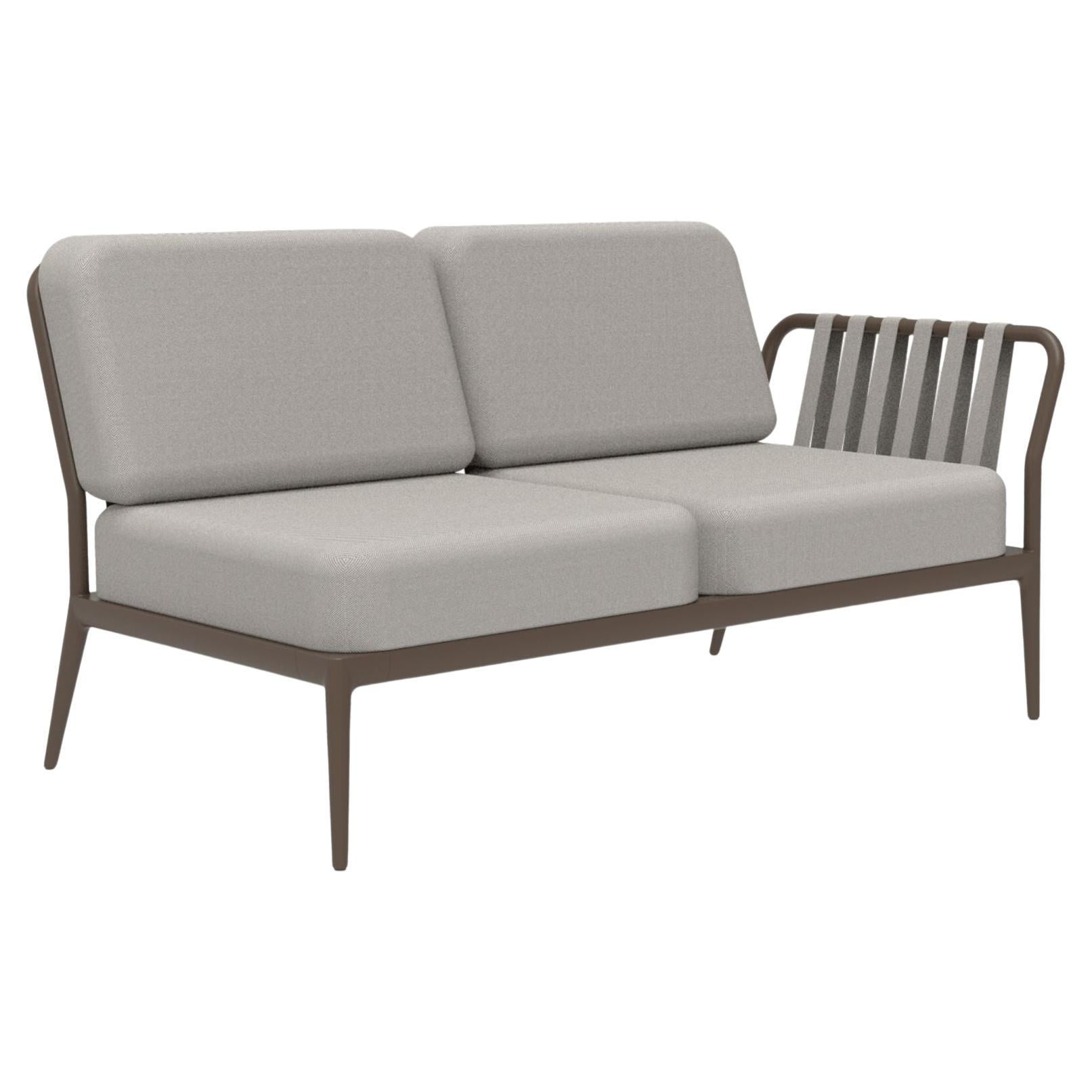 Ribbons Bronze Double Left Modular Sofa by Mowee For Sale