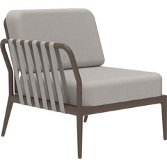 Canapé modulaire droit Ribbons en bronze de MOWEE