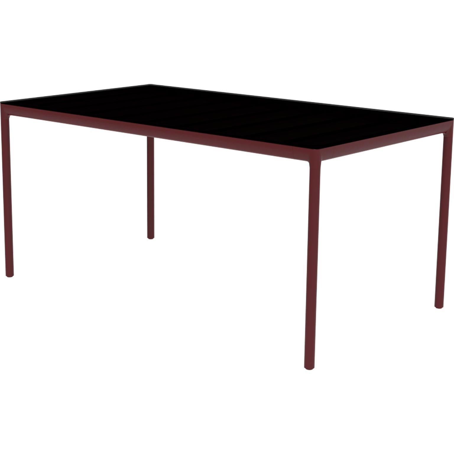 Ribbons Burgundy 160 Coffee Table by MOWEE.
Dimensions: D90 x W160 x H75 cm
Material: Aluminum and HPL top.
Weight: 21 kg.
Also available in different colors and finishes. (HPL Black Edge or Neolith top).

An unmistakable collection for its