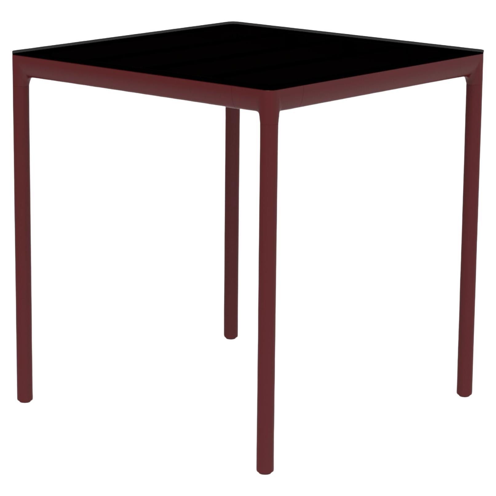 Ribbons Burgundy 70 Side Table by Mowee