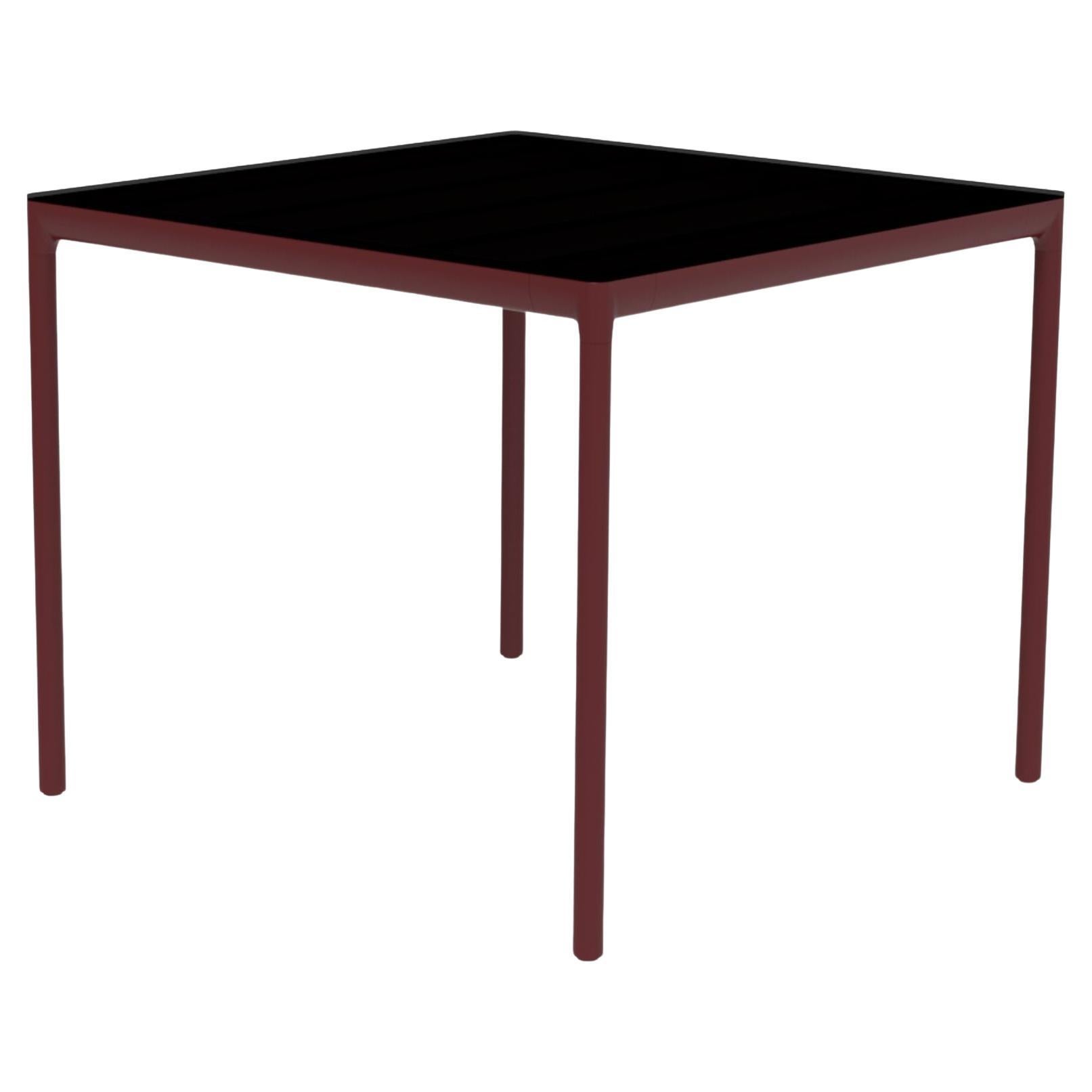 Ribbons Burgundy 90 Table by Mowee For Sale