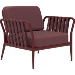 Ribbons Burgundy Armchair by MOWEE