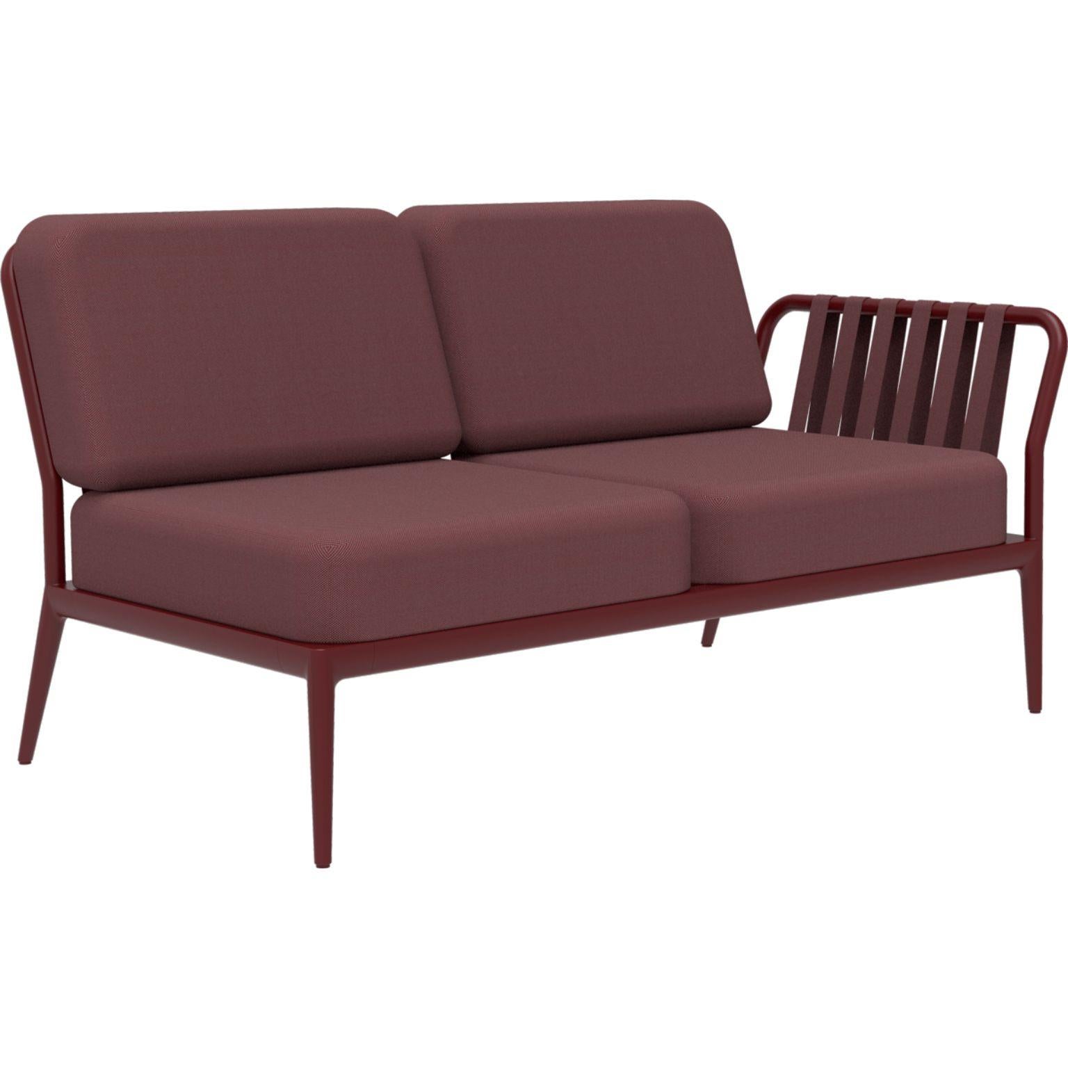 Ribbons Burgundy Double Left Modular sofa by MOWEE
Dimensions: D83 x W148 x H81 cm (seat height 42 cm).
Material: Aluminium and upholstery.
Weight: 29 kg
Also available in different colors and finishes. 

An unmistakable collection for its
