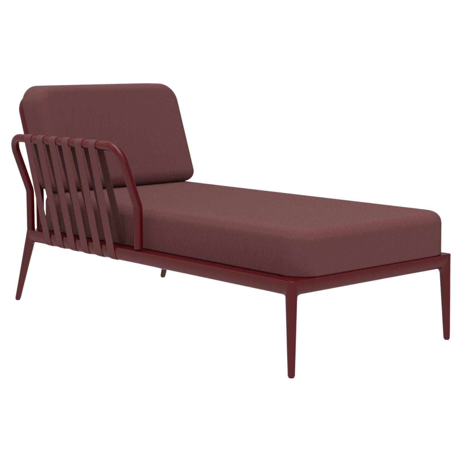 Ribbons Burgundy Right Chaise Longue by MOWEE