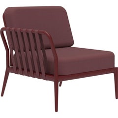 Ribbons Burgundy Right Modular Sofa by MOWEE