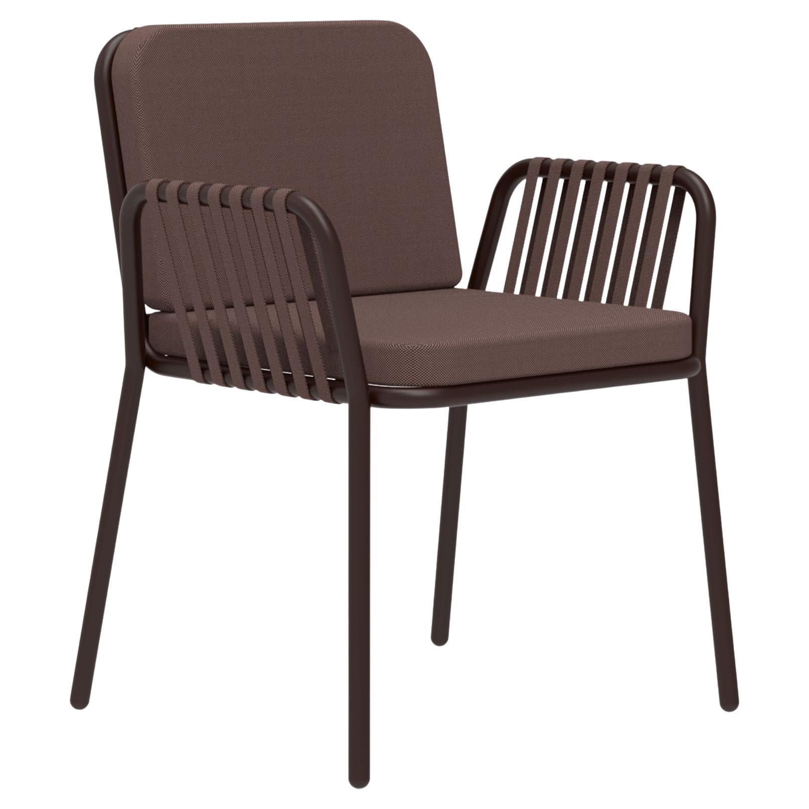 Ribbons Chocolate Armchair by Mowee For Sale