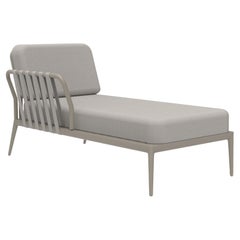 Ribbons Cream Right Chaise Lounge by Mowee