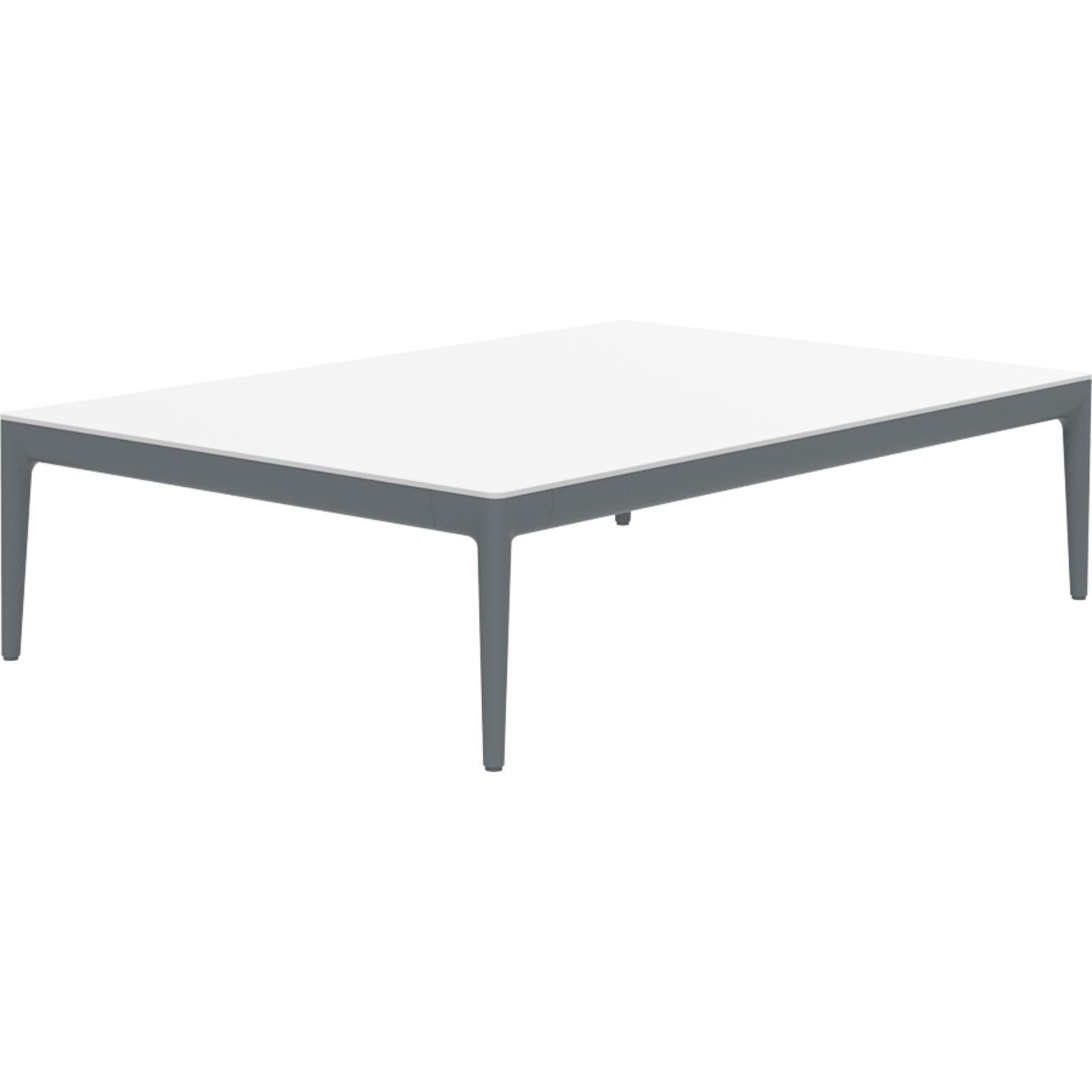 Ribbons grey 115 coffee table by MOWEE
Dimensions: D 76 x W 115 x H 29 cm
Material: Aluminum and HPL top.
Weight: 14.5 kg.
Also available in different colors and finishes. (HPL Black Edge or Neolith top).

An unmistakable collection for its