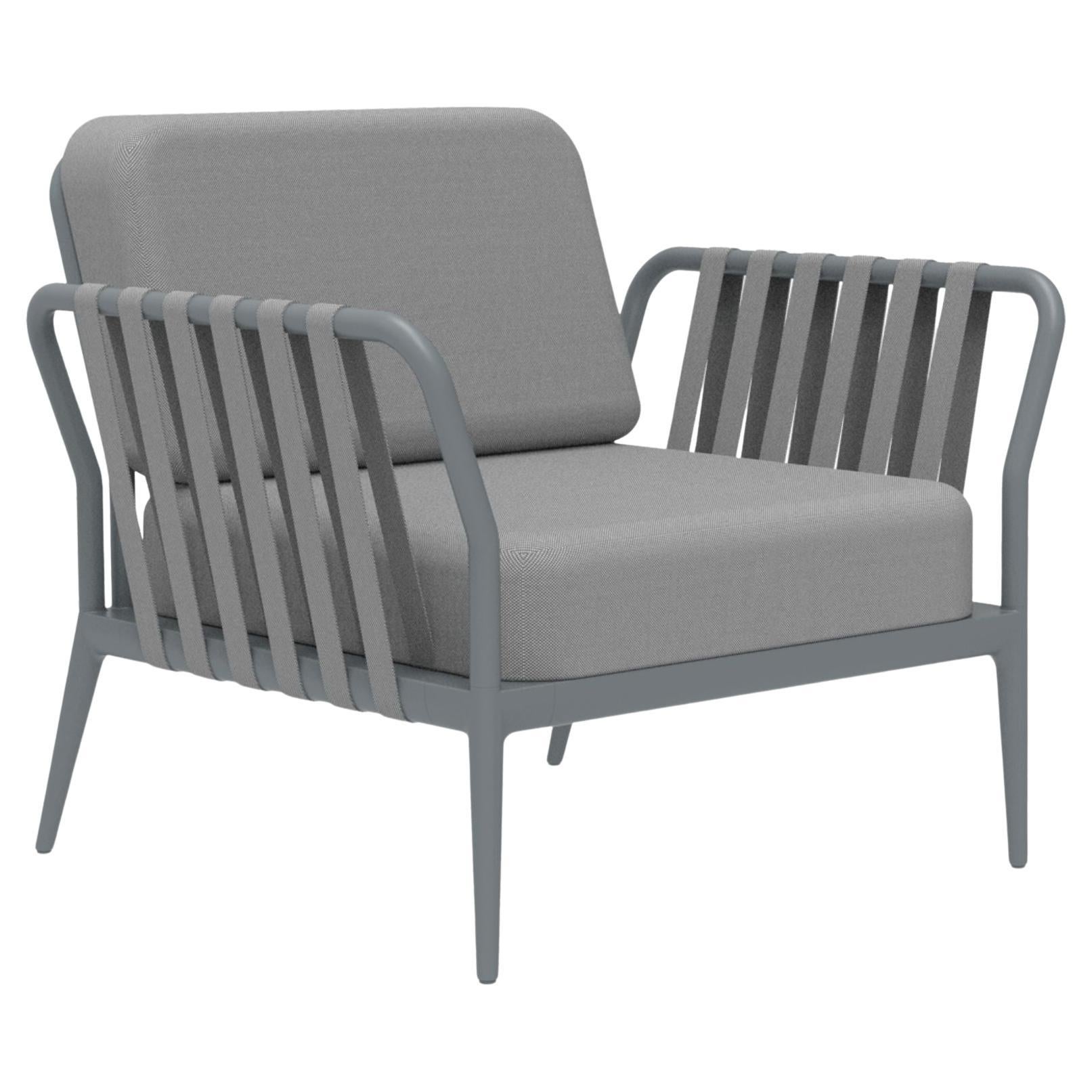 Ribbons Grey Armchair by Mowee For Sale