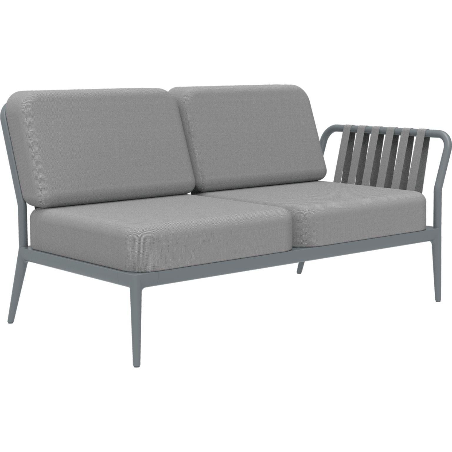 Ribbons grey double left modular sofa by MOWEE
Dimensions: D83 x W148 x H81 cm (seat height 42 cm).
Material: Aluminium and upholstery.
Weight: 29 kg
Also available in different colors and finishes.

An unmistakable collection for its beauty