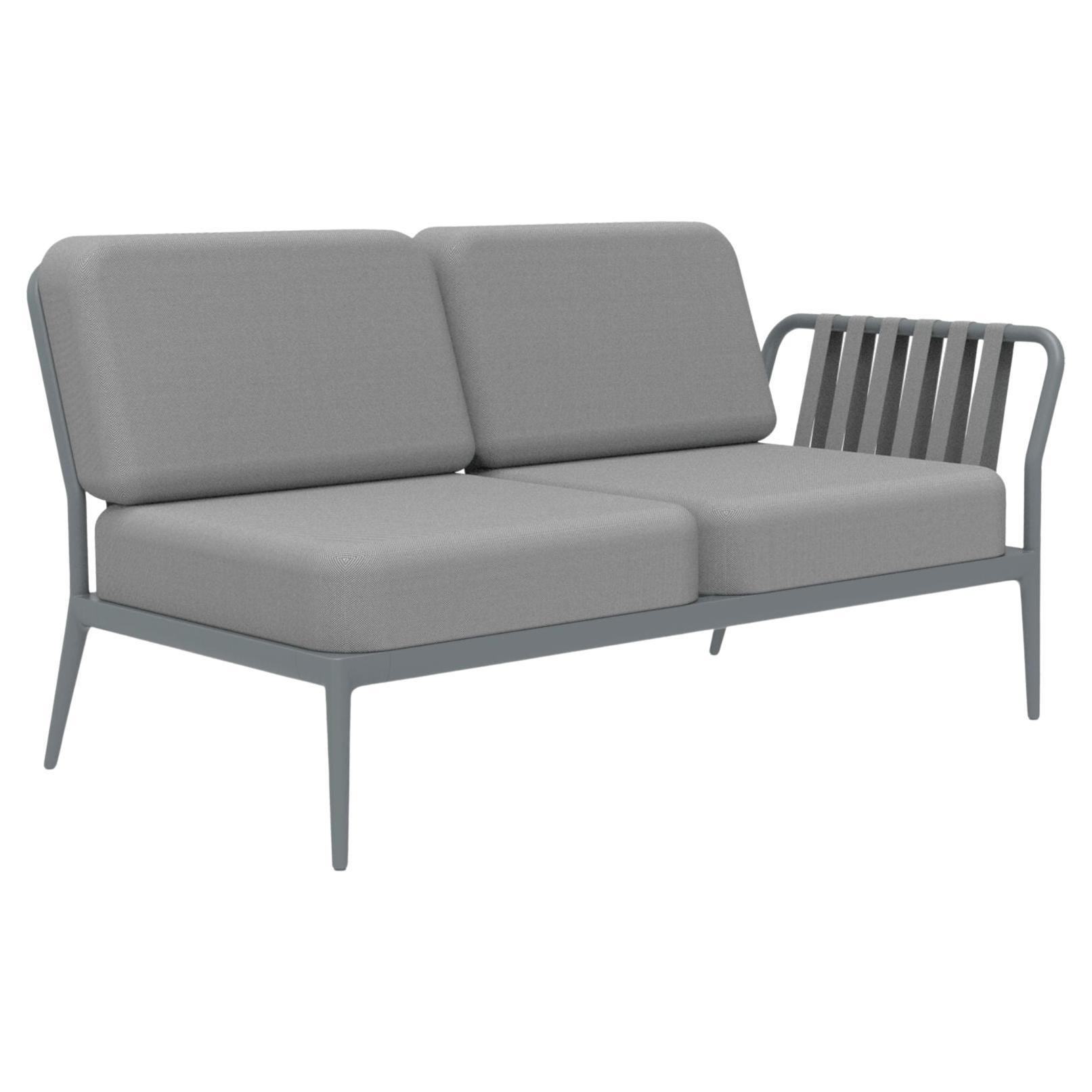 Ribbons Grey Double Left Modular Sofa by Mowee For Sale