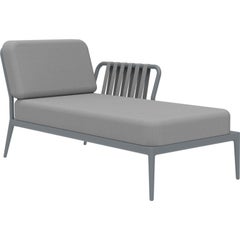 Ribbons Grey Left Chaise Lounge by Mowee