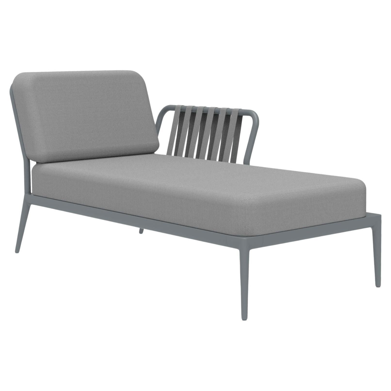 Ribbons Grey Left Chaise Lounge by Mowee For Sale