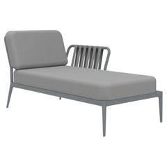 Ribbons Grey Left Chaise Lounge by Mowee