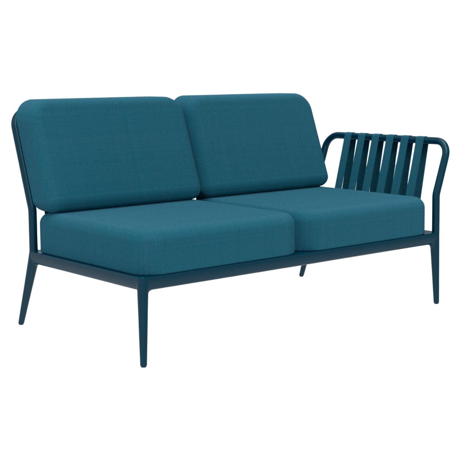 Ribbons Navy Double Left Modular Sofa by Mowee For Sale