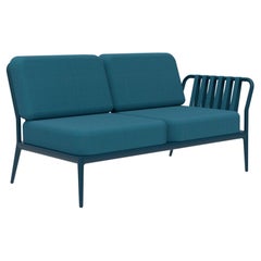 Ribbons Navy Double Left Modular Sofa by Mowee