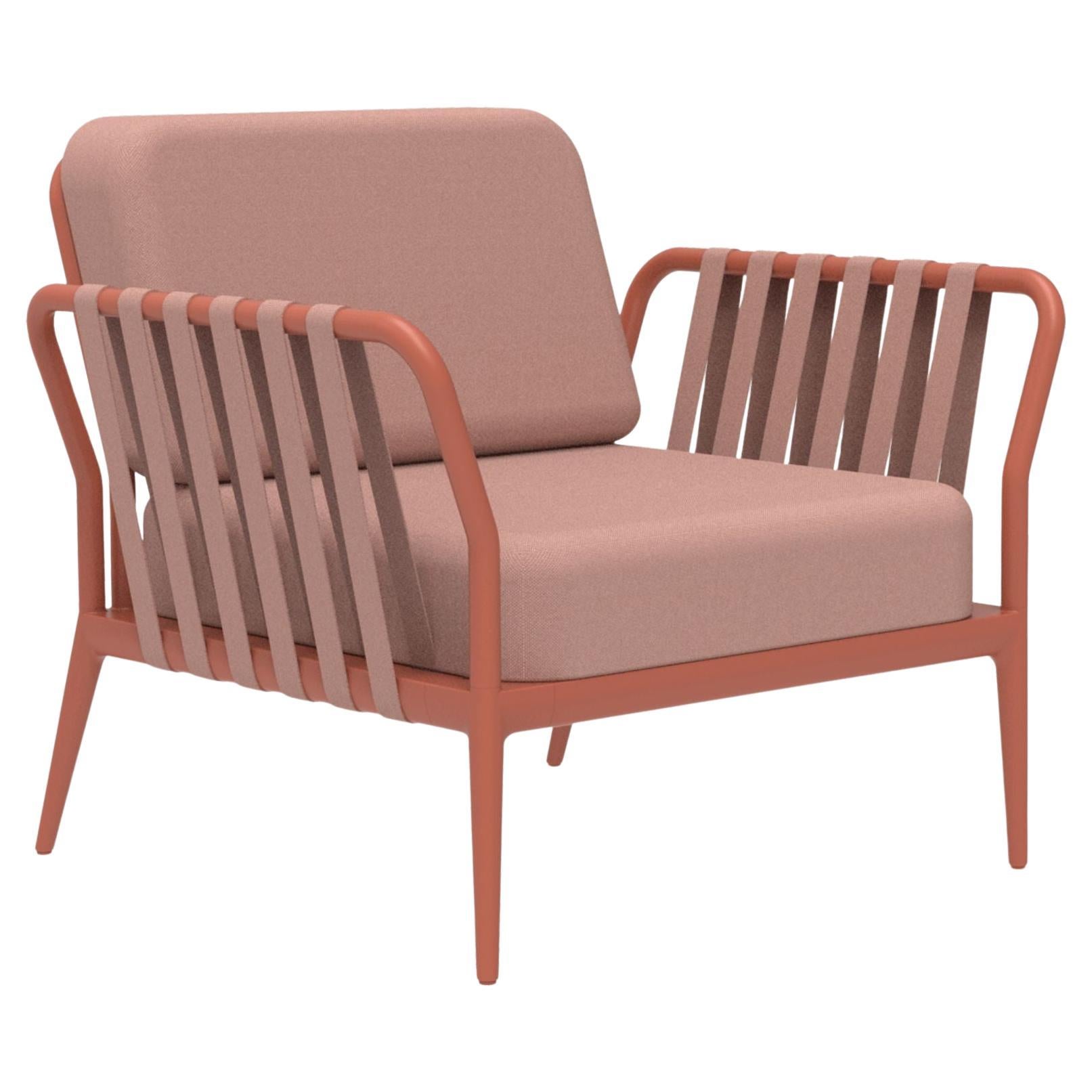 Ribbons Salmon Armchair by Mowee For Sale