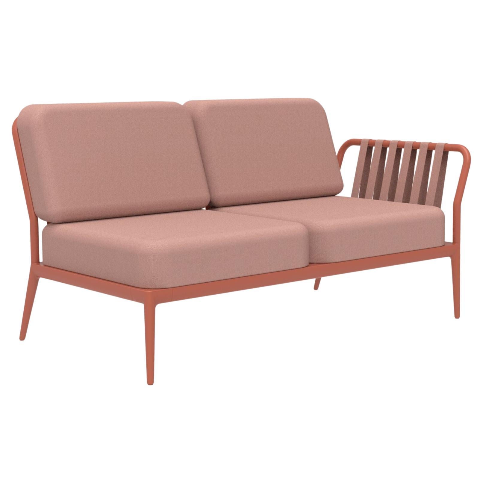 Ribbons Salmon Double Left Modular Sofa by Mowee For Sale