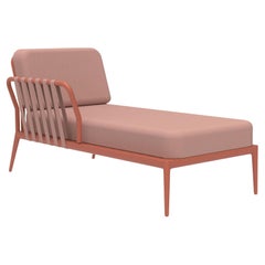 Ribbons Salmon Right Chaise Lounge by Mowee