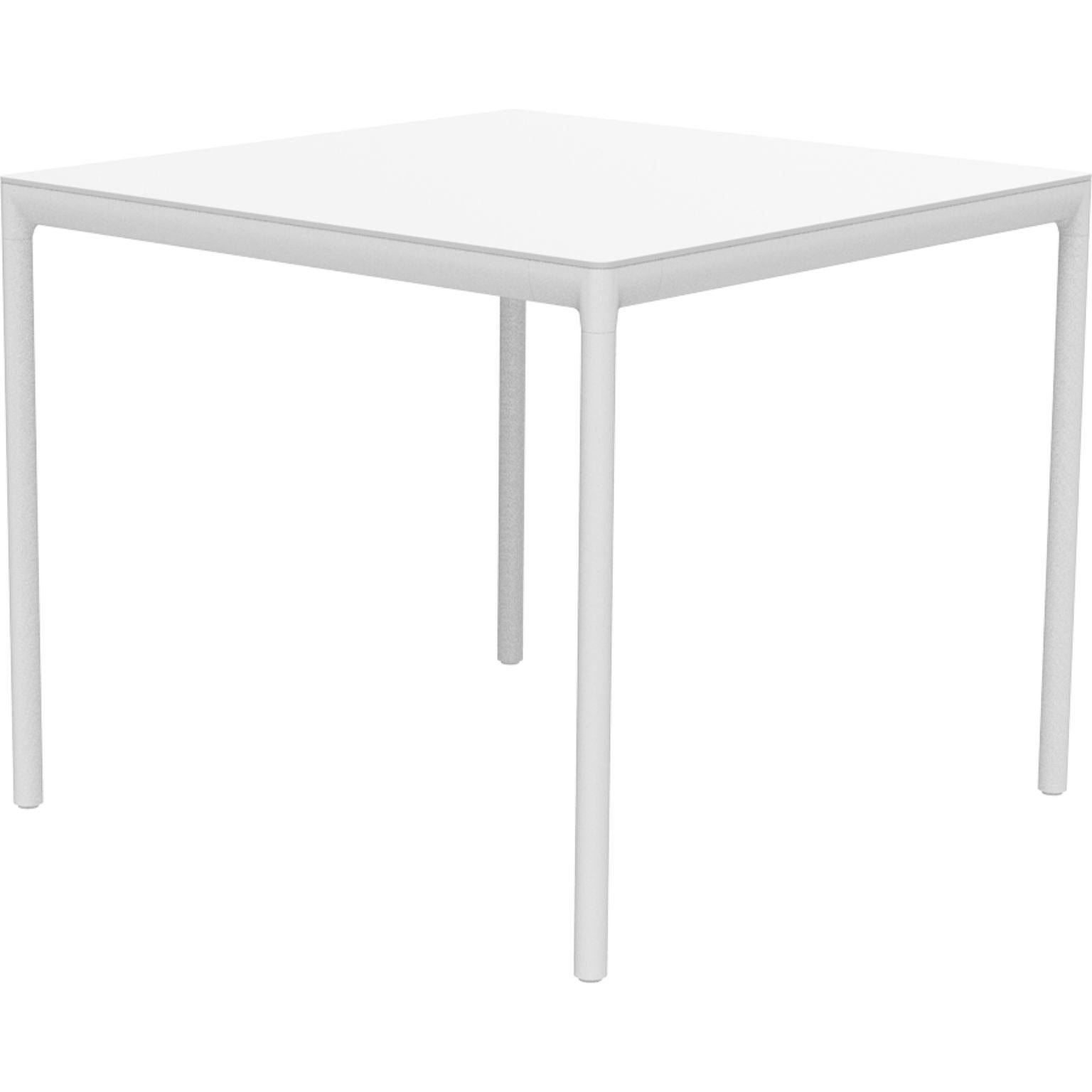 Ribbons white 90 table by MOWEE
Dimensions: D90 x W90 x H75 cm.
Material: Aluminum and HPL top.
Weight: 16 kg.
Also available in different colors and finishes. (HPL Black Edge or Neolith top).

An unmistakable collection for its beauty and