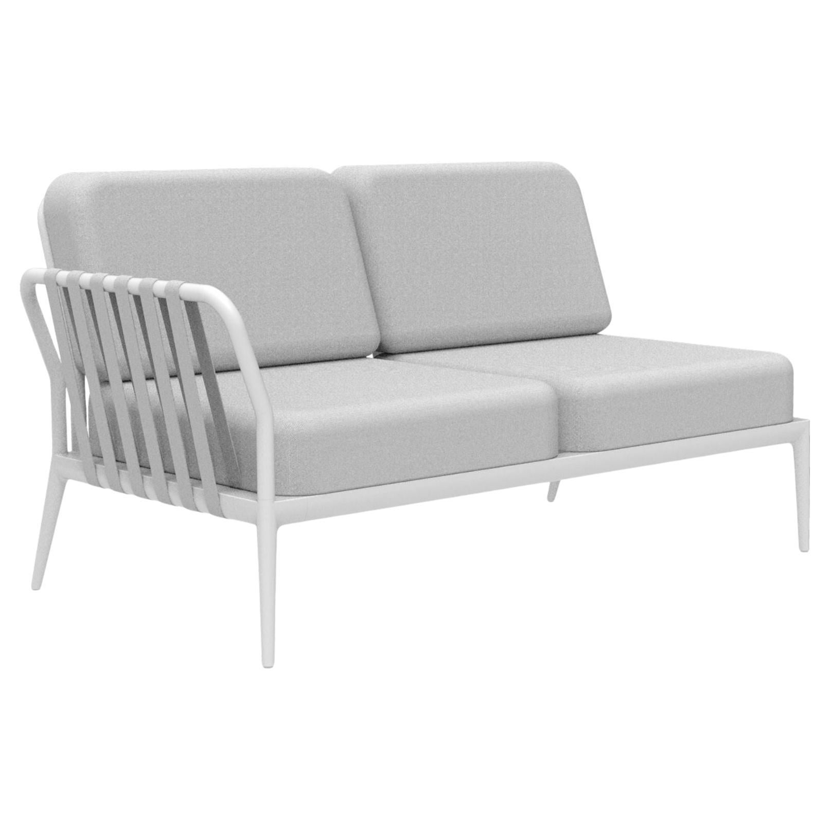 Weißes, modulares Sofa mit Bändern von Mowee im Angebot