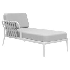 Ribbons White Right Chaise Longue by MOWEE