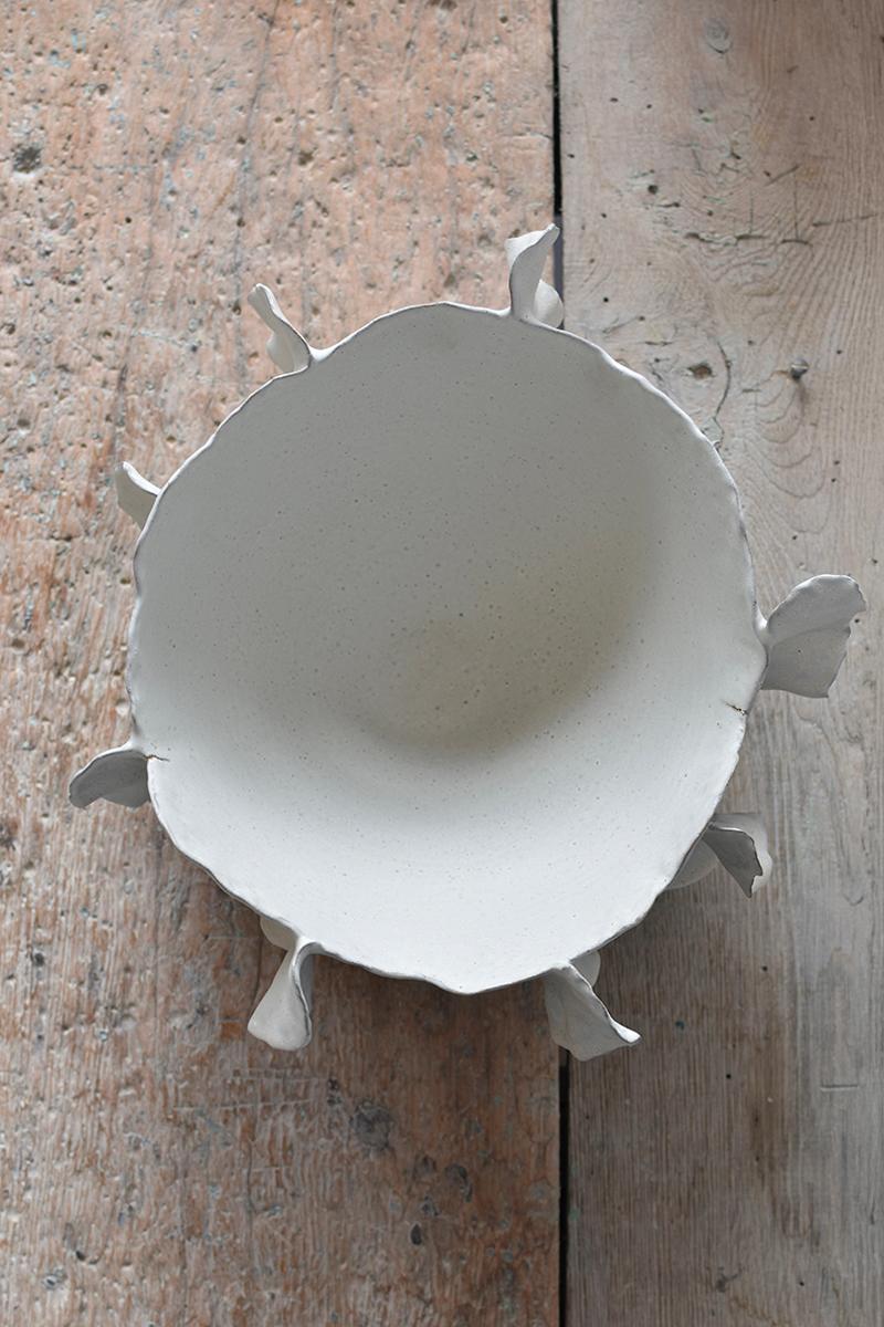 Ribera Handmade Large Centerpiece Bowl - Stoneware In New Condition For Sale In Ciudad Autónoma de Buenos Aires, AR