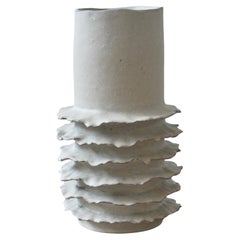 Ribera Handmade Tall Coastal Vase - Stoneware