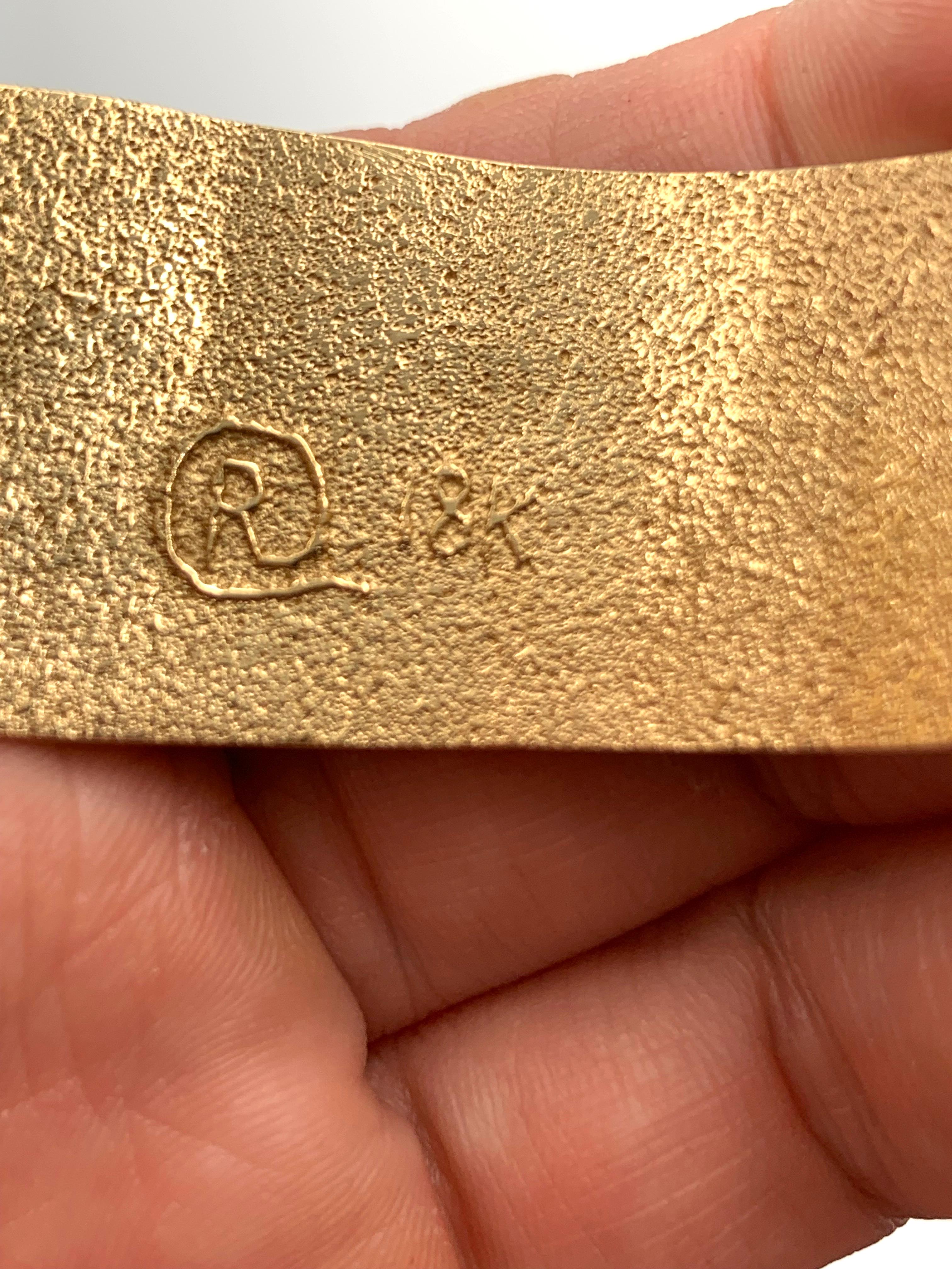 Bracciale Ric Charlie in tufo d'oro 18 carati con intarsio di più gemme in vendita 10