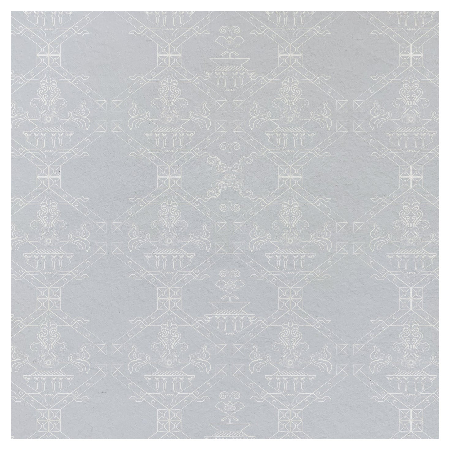 Papier peint Ricamo Grigio Polvere, collection Essenziali